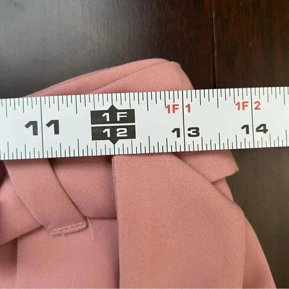 Topshop Trousers High Waisted Tapered  Leg Dress Pants Blush Pink Size 4 NWT - Picture 12 of 16